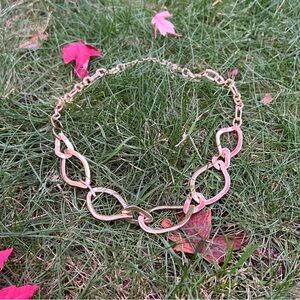 Gold Chunky Large Abstract Chain Necklace 🌿